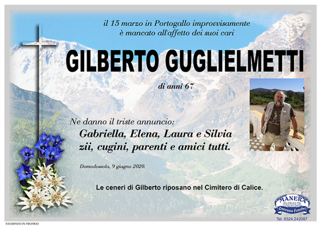 annuncio Guglielmetti Gilberto