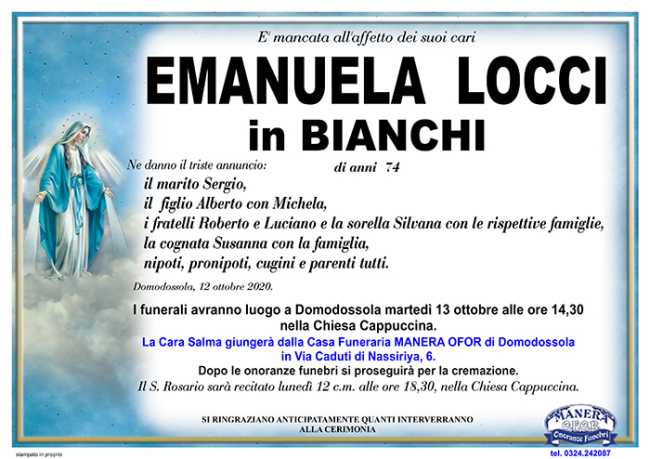 annuncio Locci Emanuela