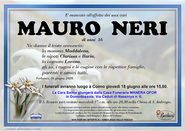 annuncio Mauro Neri