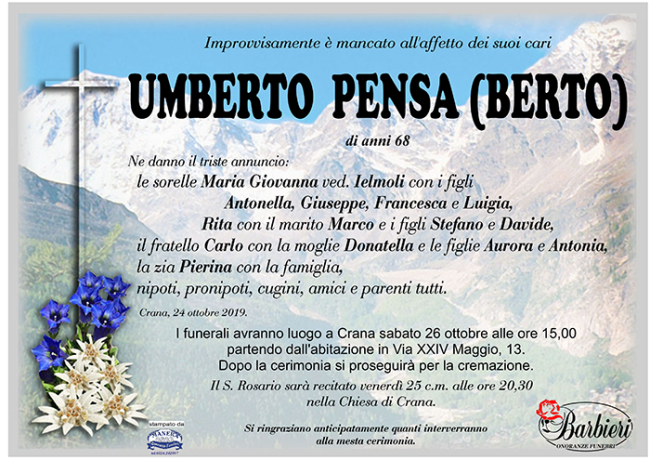 annuncio Pensa Umberto