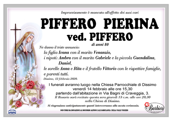 annuncio Piffero Pierina x