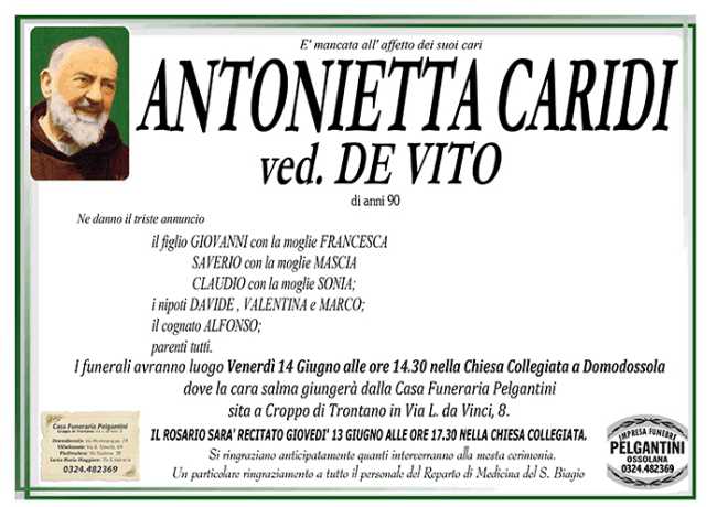 antonietta caridi ved de vito
