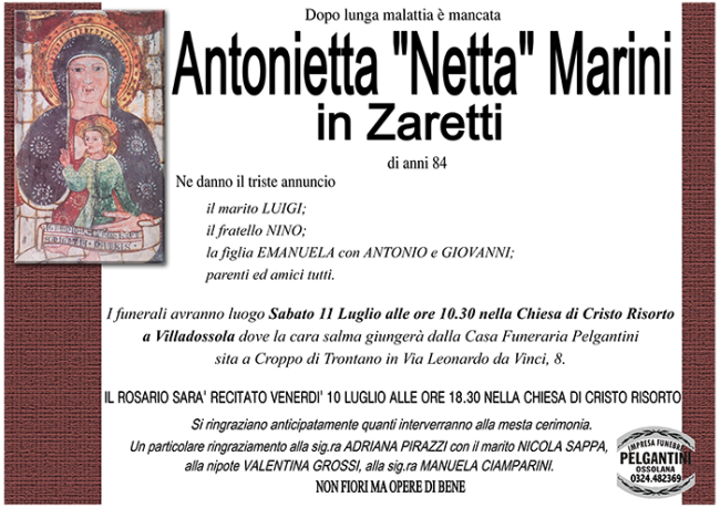 antonietta netta MARINI