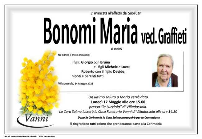 bonomi Annuncio mod. 390 con Garofano Bonomi