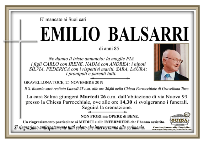 cusio emilio BALSARRI