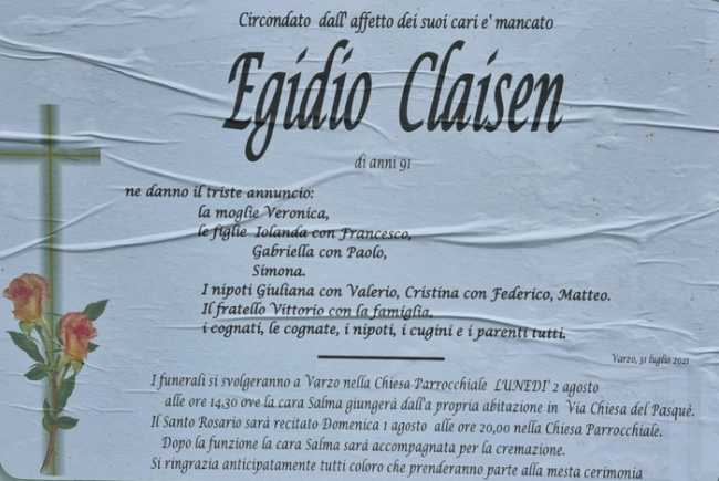 egidio claisen