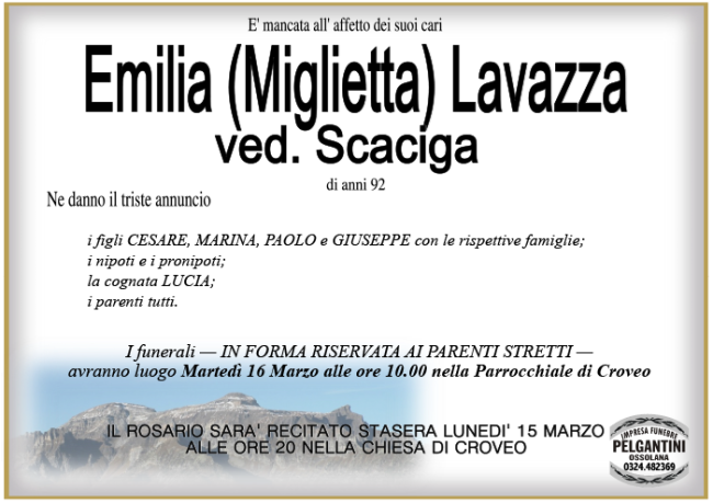 emilia scaciga LAVAZZA