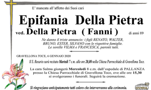 epifnia DELLA PIETRA