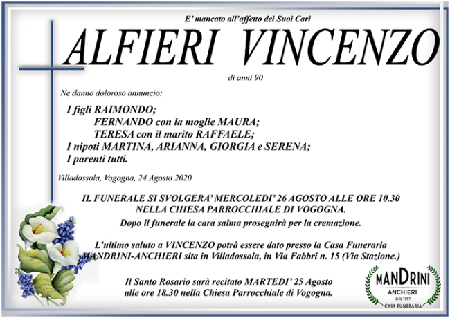 funebre ALFIERI VINCENZO
