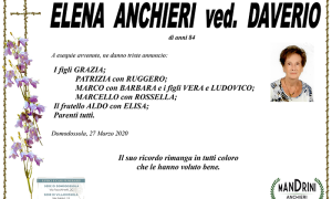 funebre ANCHIERI ELENA daverio