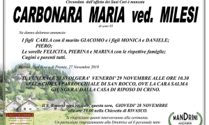 funebre CARBONARA MARIA