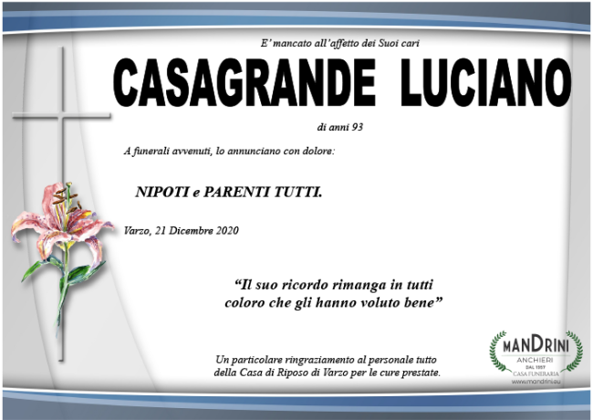 funebre CASAGRANDE LUCIANO
