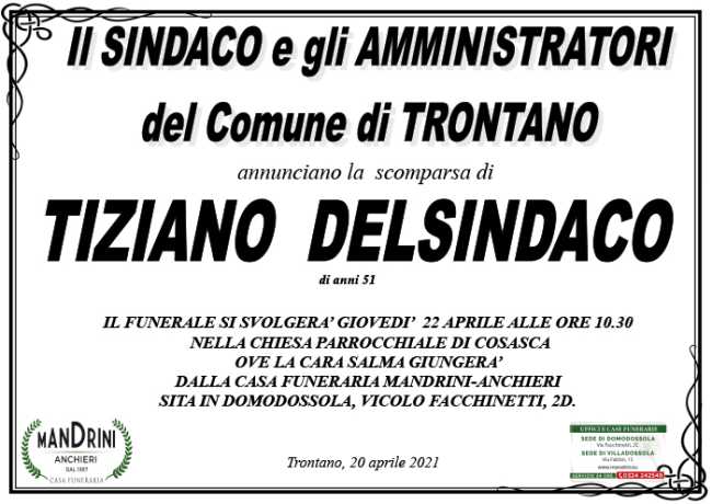 funebre DELSINDACO TIZIANO