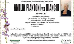 funebre PIANTONI AMELIA