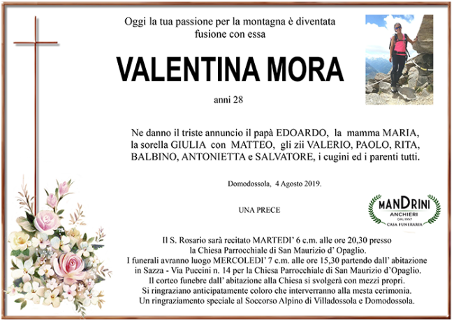 funebre VALENTINA MORA