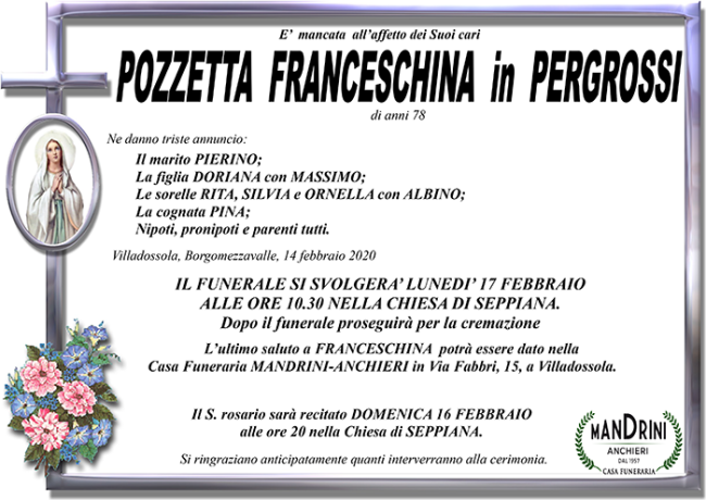 funebre pozzetta franceschina