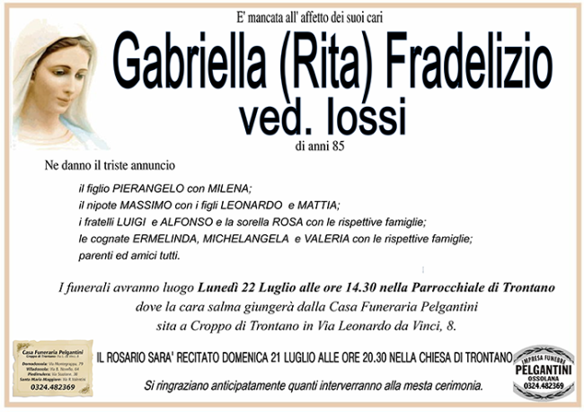 gabriella FRADELIZIO ved.Iossi