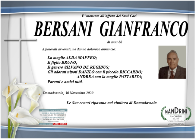 gianfranco funebre FUNEBRE BERSANI