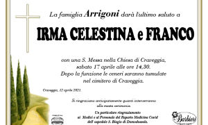 irma celestina franco annuncio x Arrigoni