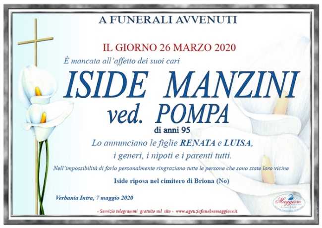 iside manzini ved pompa