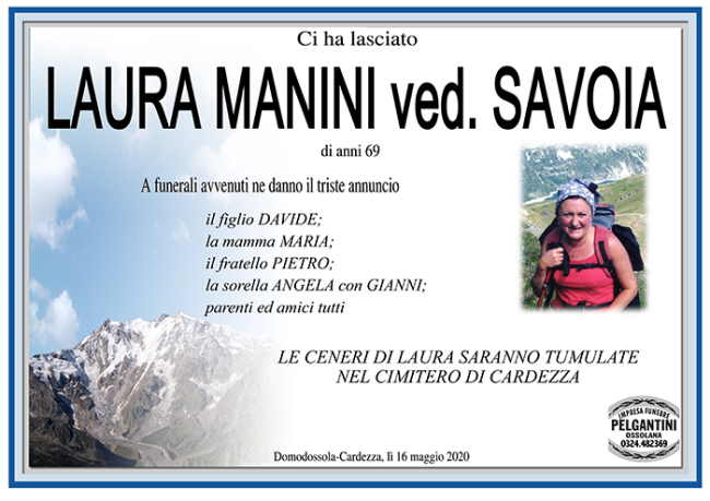 laura manini venerdi pome MANINI