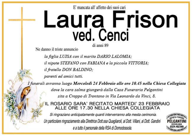 laura ved cenci FRISON