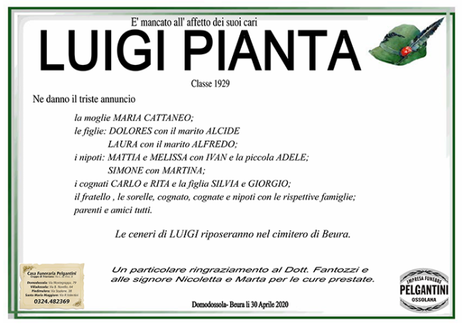 luigi pianta