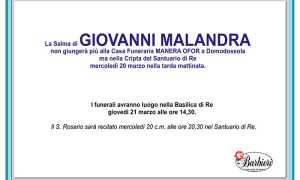 malandra giovanni annuncio funerale