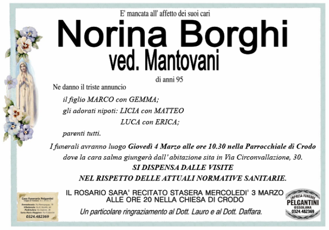 mantovani licia BORGHI