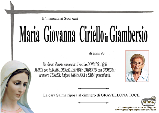maria giovnna CIRIELLO