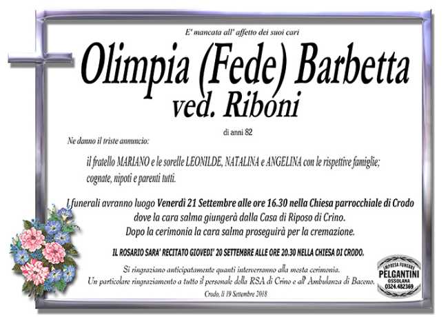 olimpia fede barbetta ved riboni
