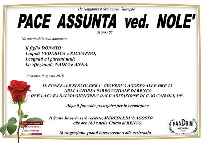 pace assunta
