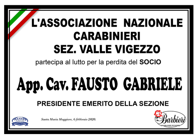 partecipazione ANN CARABINERI GABRIELE