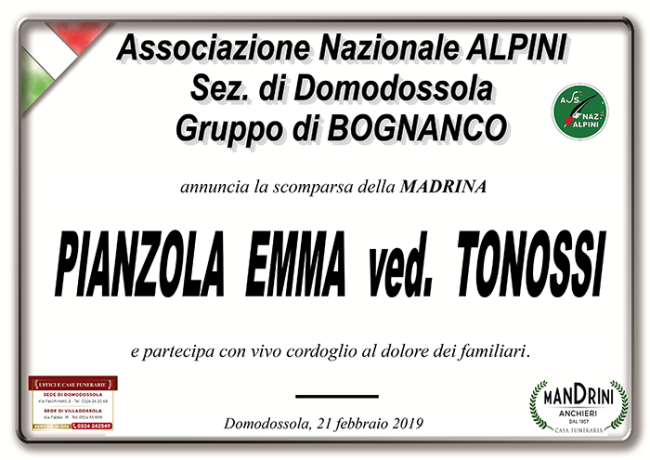 partecipazione pianzola emma