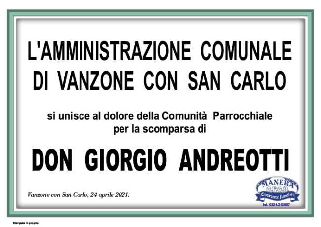 partecipazioni AMM COM DON GIORGIO