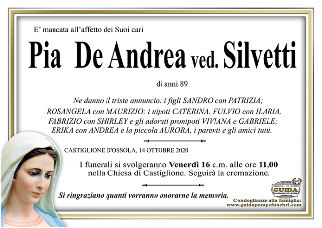 pia de andrea SILVETTI