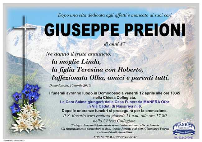preioni giuseppe
