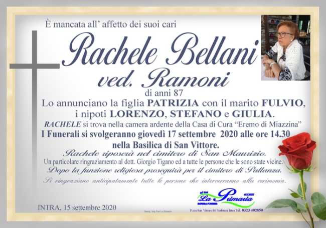 rachele bellani ved ramoni