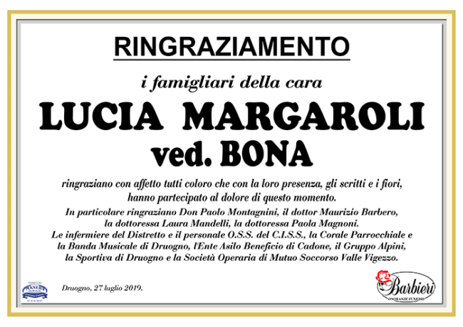 ring. Lucia Margaroli