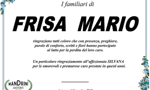 ringraziamenti ok FRISA MARIO