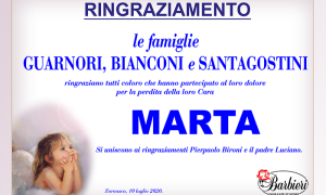 ringraziamento Guarnori Marta CORRETTO