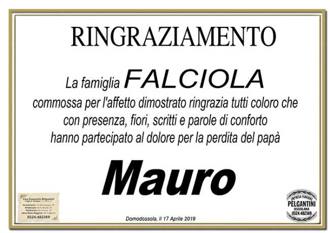 ringraziamento falciola