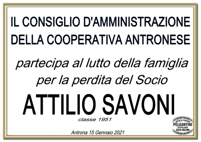 savoini COOPERATIVA ANTRONESE