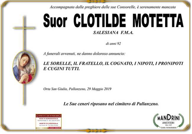 suor clotilde motetta