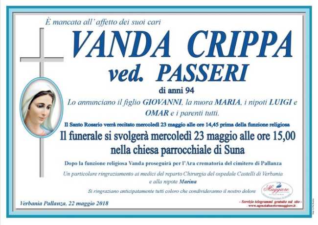 vanda crippa ved passeri