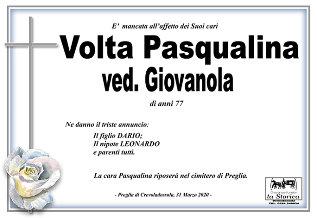 volyta pasqualina man giovanola