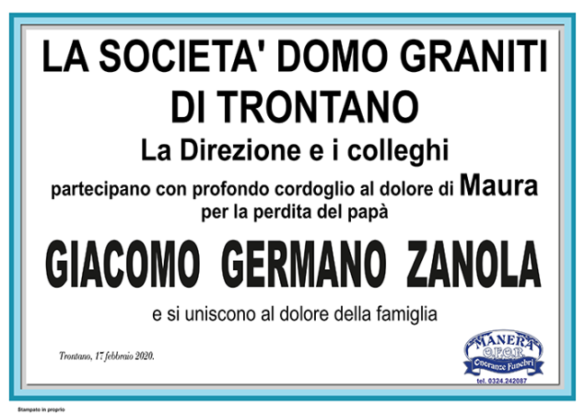 zanola Partecipazione DOMO GRANITI X ZANOLA