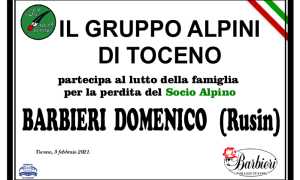ALPINI GRUPPO DI TOCENO Barbieri Domenico