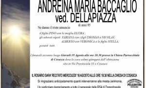 Andreina Maria Baccaglio ved. Dellapiazza
