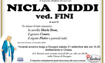 Annuncio Nicla dini